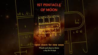 Open doors for new ways  Magical Seal  King Solomons seal  1st pentacle of Moon [upl. by Aehsa]