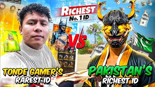 Tonde Gamers Richest ID 🤯 vs Pakistans Most Expensive ID 😱 [upl. by Olegnaed]