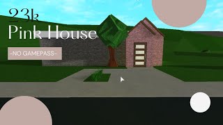 Bloxburg Pink house II 23k II No Gamepass II Shxili builds [upl. by Armando]