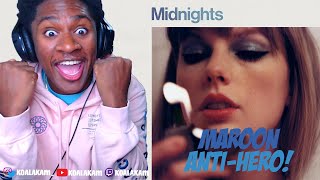 Taylor Swift  Maroon amp AntiHero Midnights Album REACTION [upl. by Mirak588]