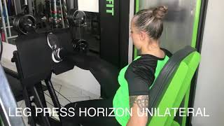 Leg press horizontal unilateral [upl. by Anauqaj]