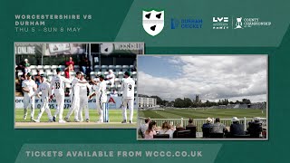 LIVE  Worcestershire vs Durham  Day Two [upl. by Ulick]