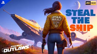 Star Wars Outlaws  Steal the Ship Stealth Walkthrough 4K HDR 60FPS [upl. by Heater674]