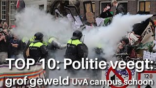 TOP 10 Meeste opmerkelijke incidenten demonstratie Uva Amsterdam [upl. by Gleich]