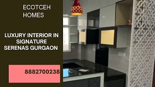 2 bhk flat interiors in signature global serenas sohna by ecotech homes gurgaon 8882700238 [upl. by Ahsiekyt]