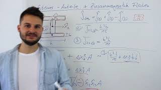 SteinerAnteile und zusammengesetzte Flächen  Flächenträgheitsmomente verstehen [upl. by Itsrejk]