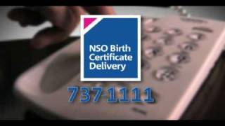 NSO Birth Certificate Delivery 02 7371111 TVC Quality Time 30s Teleserv [upl. by Ecnerol983]