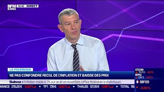 Nicolas Doze  Ne pas confondre recul de linflation et baisse des prix [upl. by Ronaele]