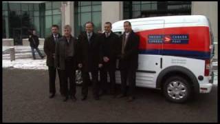 Canada Post receives fullyelectric delivery vehicle [upl. by Derrek]