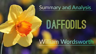 Daffodils ll William Wordsworth ll Summary and Analysis ll [upl. by Suoinuj]