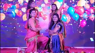 Annual Day Girls Best Grouping Dance Mabharat mix song [upl. by Neirod234]