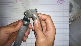 Assemble a Laryngoscope  Attachment of Blade [upl. by Eelanej]