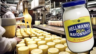 How Mayonnaise is Made  How Hellmanns Real Mayonnaise is made in Factory [upl. by Notnil]