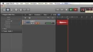 Logic Pro X 1  Setup to record guitar that is plugged into amp [upl. by Vadim]