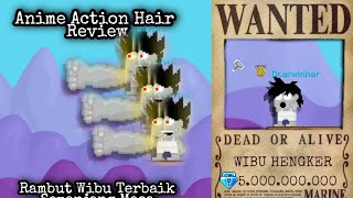 Growtopia New Anime Action Hair Review  Daily Challenges re balancing PAW Day 3 [upl. by Wolf89]