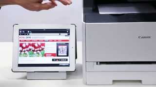 Canon iSENSYS MF8280Cw  Mobile Printing app iOS [upl. by Yelnek]