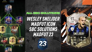 WESLEY SNEIJDER  ALL 17 SBCS  MADFUT ICON SBC SOLUTION  MadFUT 23 [upl. by Thurmann979]