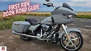 First Ride on a Harley Davidson Road Glide 2024 [upl. by Niltiak989]