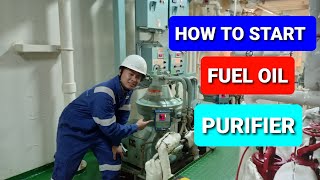 HOW TO START FUEL OIL PURIFIER Topings World [upl. by Katlin292]