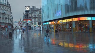 London West End Rain Walk  Covent Garden to Soho  4K ASMR  May 2021 [upl. by Peti]