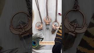 Goddess Rising Jewellery  Electroformed Pendants  shorts crystaljewelry spiritualhealing [upl. by Annayoj226]