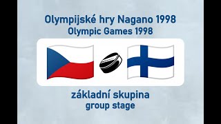 OH Nagano 1998 lední hokej CZEFIN základní skupina [upl. by Nosniv]