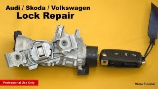 Audi  Skoda  Volkswagen Lock Repair ✔ [upl. by Naie950]