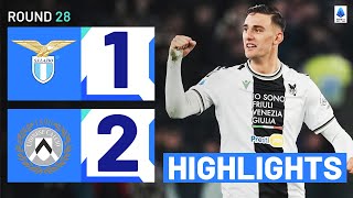 LAZIOUDINESE 12  HIGHLIGHTS  The Bianconeri cause an upset in Rome  Serie A 202324 [upl. by Zanas262]