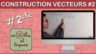 Construire un point à partir dune somme de vecteurs  Seconde [upl. by Misa996]