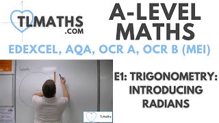 ALevel Maths E115 Trigonometry Introducing Radians [upl. by Octavius]