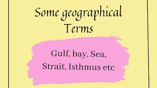 Geographical Terms  Naeemullah Mahar [upl. by Alleul]