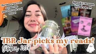 TBR Jar Picks for October  Spooky season book recommendations 🎃 [upl. by Jerald664]