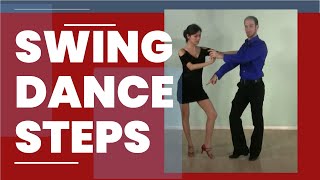 Swing dance steps  East Coast Swing basic steps for beginners [upl. by Maker]