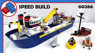 LEGO City Ocean Exploration Ship Speed Build 60266 [upl. by Erihppas428]