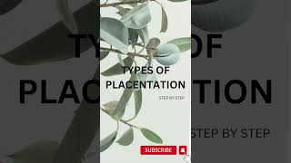 TYPES OF PLACENTATION [upl. by Skoorb]