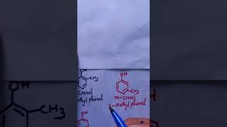 Ortho Cresol MetaCresol and ParaCresol structure and IUPAC Naming [upl. by Niuq629]