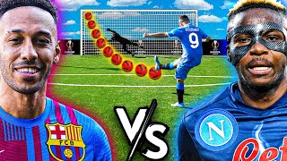 ⚽ AUBAMEYANG vs OSIMHEN BARCELLONA  NAPOLI FOOTBALL CHALLENGE [upl. by Dulcy436]