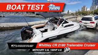 Tested  Whittley CR2180 with Mercury 150HP 30L 4 stroke [upl. by Aruat]