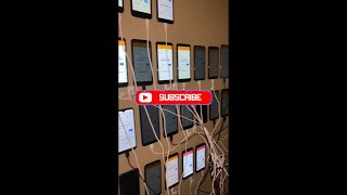 Bitcoin cell phone mining farm [upl. by Bertila]