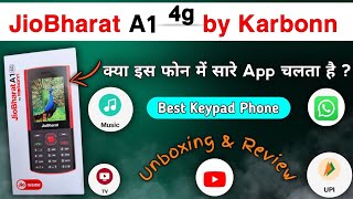 📱Karbonn Jio Bharat A1 keypad phoneजिओ भारत A1 कार्बन 4G कीपैड फोनjio Bharat phone unboxing [upl. by Burr]