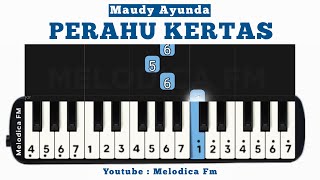 Perahu Kertas  Easy Pianika Tutorial [upl. by Gnus804]