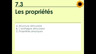 73 Les propriétés des composés ioniques [upl. by Neerihs504]