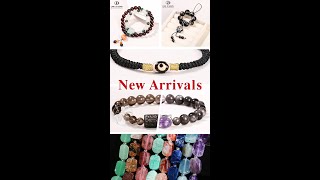 New Arrivals  New Wholesale High Quality Gemstone Beads and Bracelet  LINK JD GEMS [upl. by Tully]