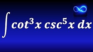 190 Integral de cotangente al cubo por cosecante quinta TRIGONOMETRICA EJERCICIO RESUELTO [upl. by Noma135]