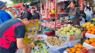 Exploring Kandal Vibrant Morning Market A Food Lover’s Walking Tour A taste explosion bustling [upl. by Rocca111]