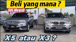 BMW X5 vs X3 Terpakai [upl. by Nahgam]