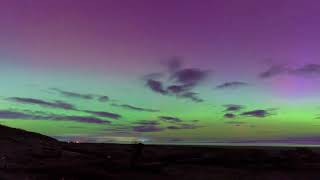 Aurora Australis visible from Foxton Beach new Palmerston North Nature is wonderful [upl. by Ginger65]