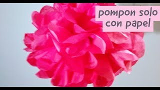 POMPONES CON PAPEL CHINA [upl. by Euqinad608]