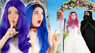 DESCENDANTS WEDDING  Will MAL and EVIE AUDREY Queen of Mean ESCAPE Chaos Wedding  BFF Besties [upl. by Godding296]