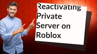 How do you activate an inactive private server on Roblox [upl. by Aryhs717]